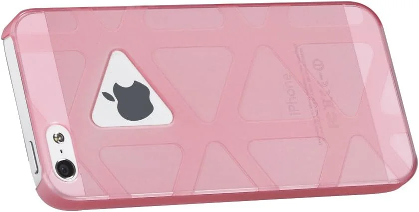 قاب گوشی GGMM مدل PC مناسب برای آیفون 5/5S، رنگ صورتی iPh00701