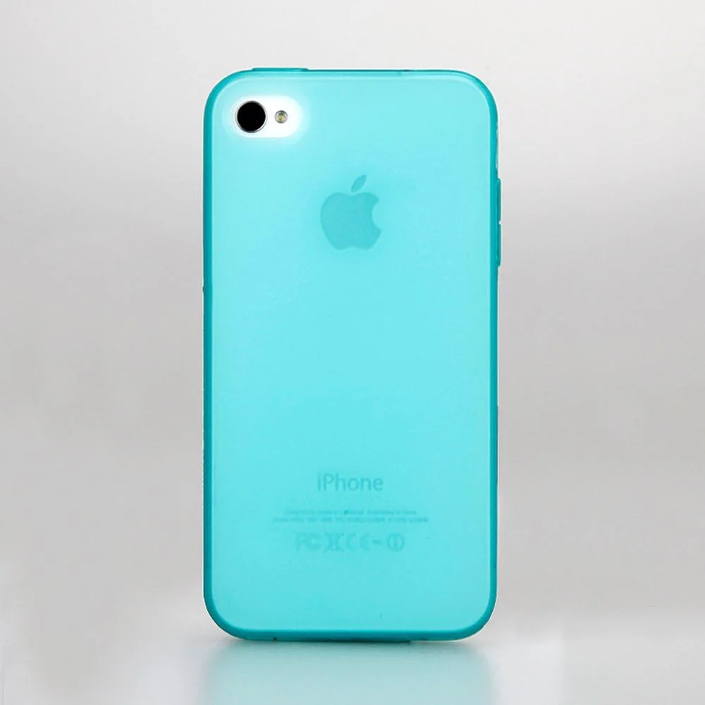 قاب ضد لغزش GGMM TPU آبی آسمانی 3569 [قاب ضد گرد و غبار آیفون 4/4S]