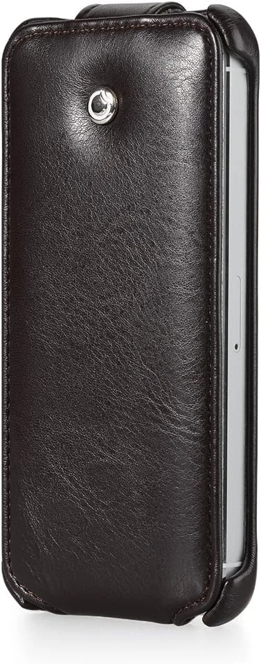 کاور محافظ گوشی موبایل جی جی ام ام مدل Flip-A5 مناسب برای آیفون 5/5S - قهوه ای