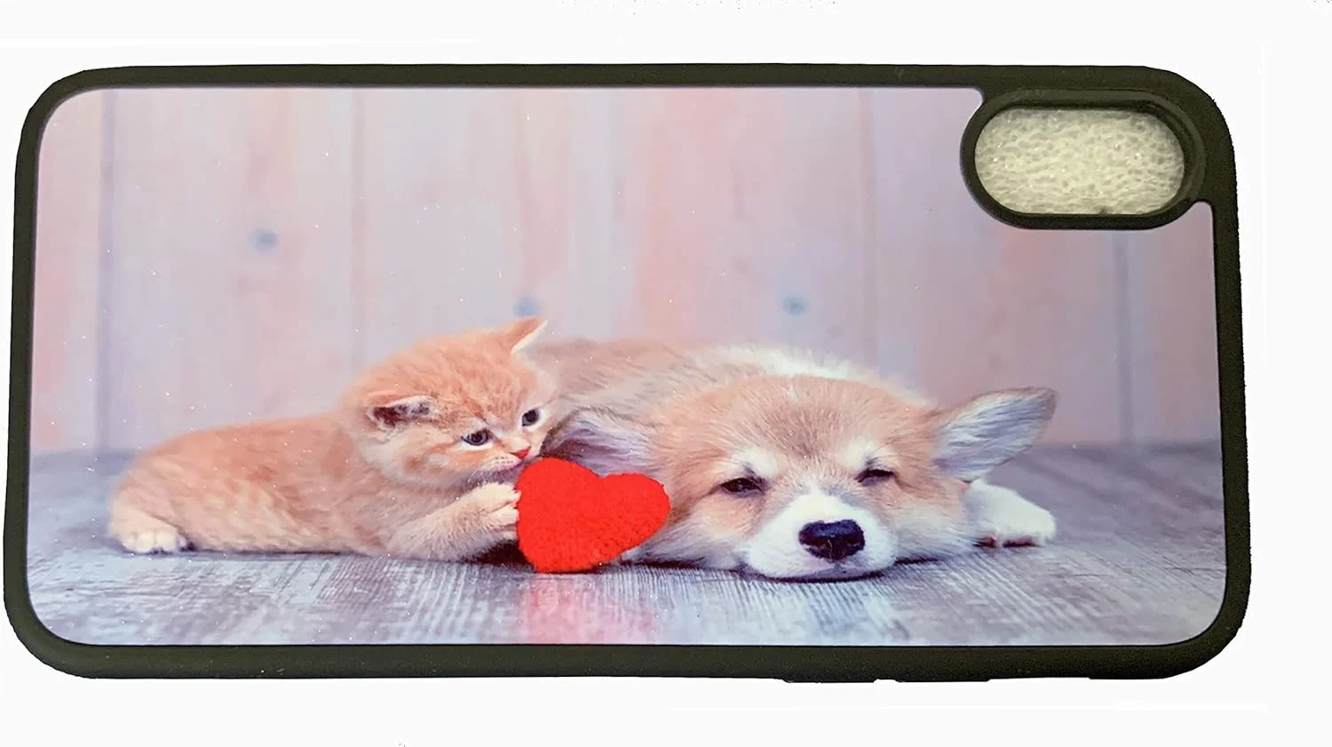 قاب اصلی گوشی آیفون SE نسل دوم طرح سگ و گربه C به همراه محافظ صفحه نمایش شیشه ای و قلم لمسی 366-1-08