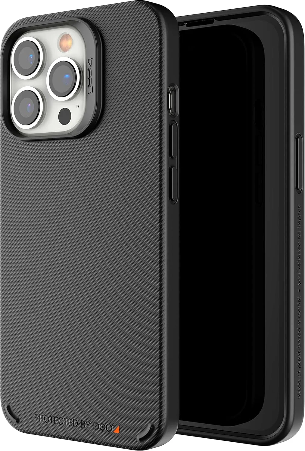 قاب محافظ باریک و سبک Gear4 برای آیفون 13 پرو سری کپنهاگ، مشکی [محافظت در برابر سقوط از ارتفاع 4 متری با فناوری D30]