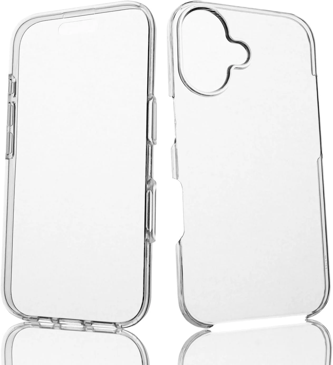 قاب 360 درجه برای اپل آیفون 16 پلاس، محافظ بادوام تمام بدنه با محافظت دو طرفه جلو و پشت، پوشش کامل، شفاف