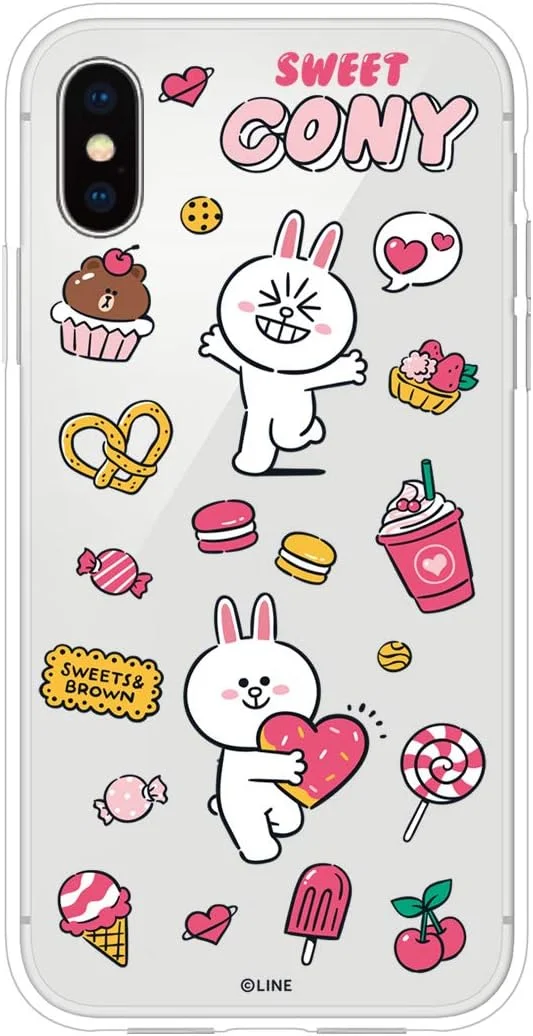 قاب محافظ گوشی آیفون X طرح لاین فرندز – مدل مورد علاقه من – کاور آیفون [محصول نمایندگی مجاز ژاپن] KCL – tsc001