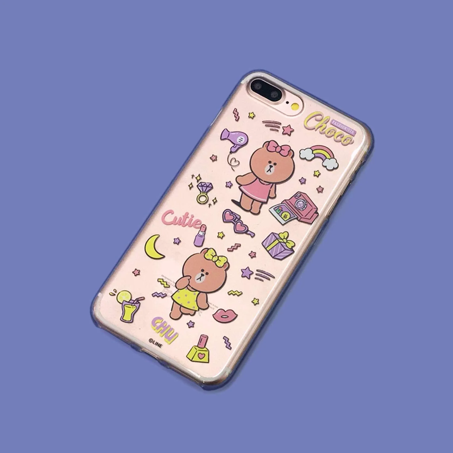 قاب محافظ شفاف طرح لاین فرندز مدل My Favorite Things مناسب برای آیفون 8 پلاس / 7 پلاس - محصول اورجینال ژاپنی