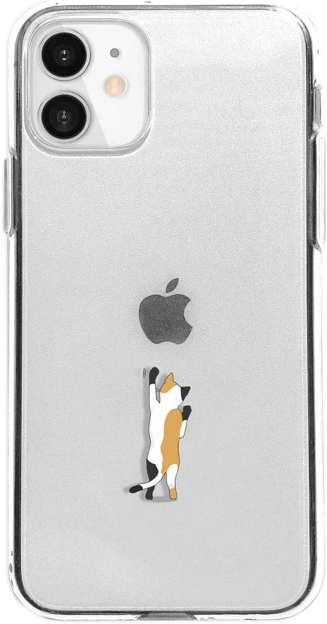 کاور محافظ ژله ای شفاف آیفون 12 و 12 پرو Dparks طرح گربه