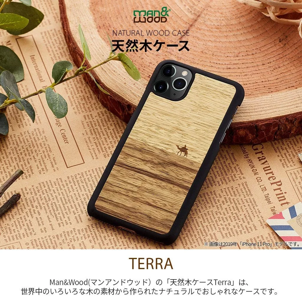 قاب گوشی آیفون 12 پرو Man&Wood Terra I19250i12P، چوبی، Limba، نازک، پوشش چوبی، مقاوم، هیبریدی، دارای محل بند، شارژ Qi، شارژ بی‌سیم، کاور آیفون 12 پرو