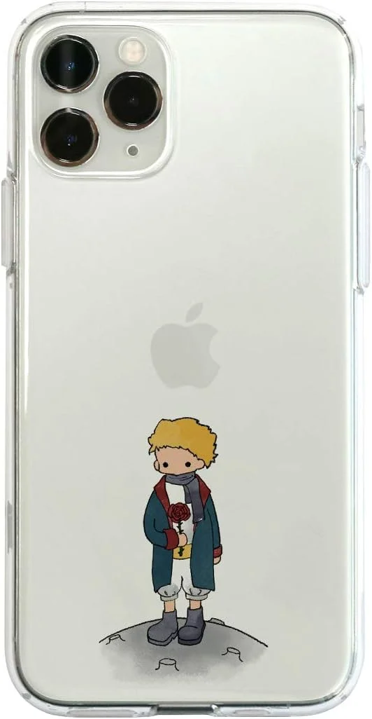 کاور محافظ ژله ای شفاف Dparks DS17238i58R آیفون 11 پرو، طرح شازده کوچولو و گل (Deep Parks) مناسب آیفون 5.8 اینچی