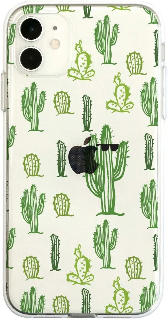 کاور ژله ای شفاف طرح کاکتوس Dparks DS17279i61R مناسب آیفون 11 (Deer Parks) سایز 6.1 اینچ