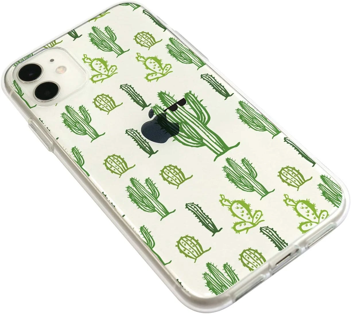 کاور ژله ای شفاف طرح کاکتوس Dparks DS17279i61R مناسب آیفون 11 (Deer Parks) سایز 6.1 اینچ