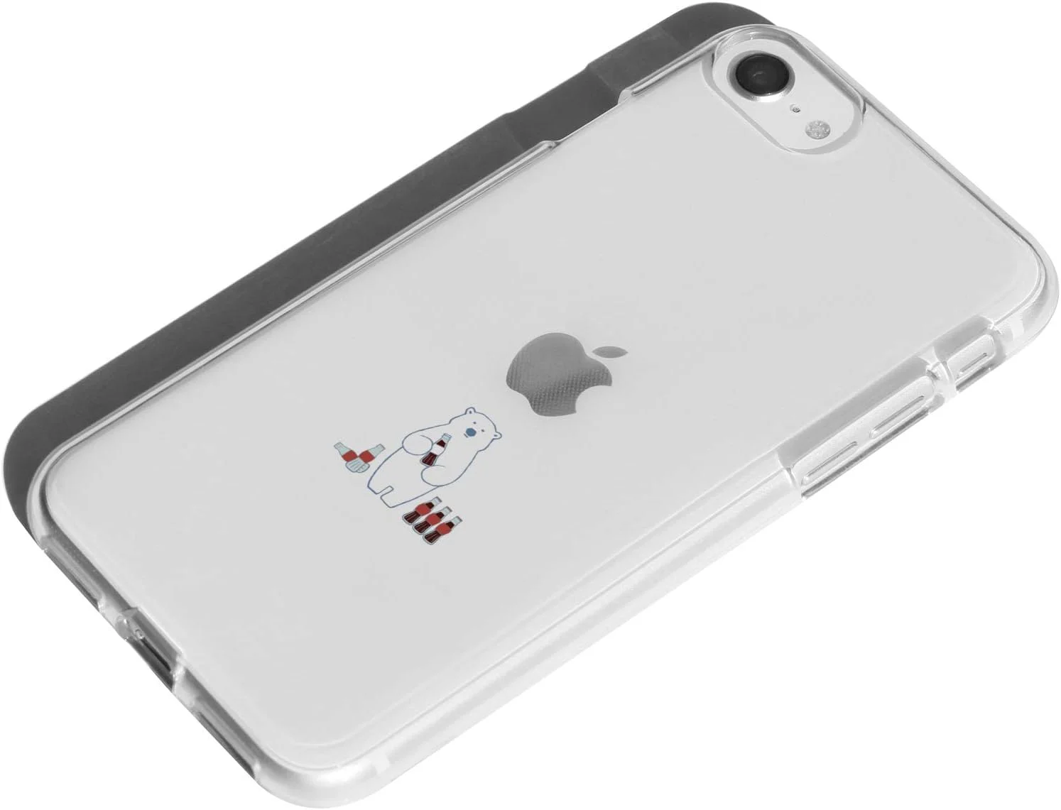 کاور ژله ای شفاف طرح مینی حیوانات Dparks مدل DS18907i9 مناسب آیفون SE (نسل سوم / 2022)، طرح خرس قطبی، مدل بهبود یافته، مدل 4.7 اینچی، آیفون SE (نسل دوم) / 8/7