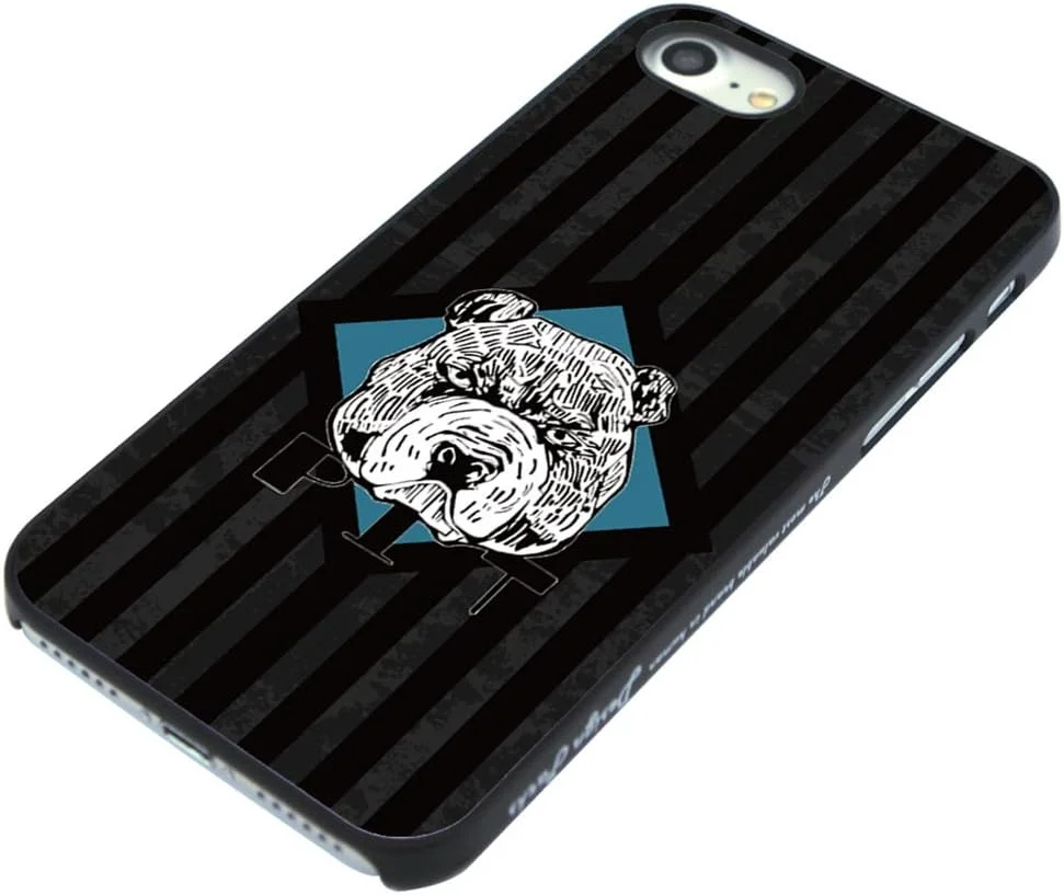 کاور مشکی طرح سگ بولداگ و راه راه مناسب برای آیفون SE / 8/7 از Dparks