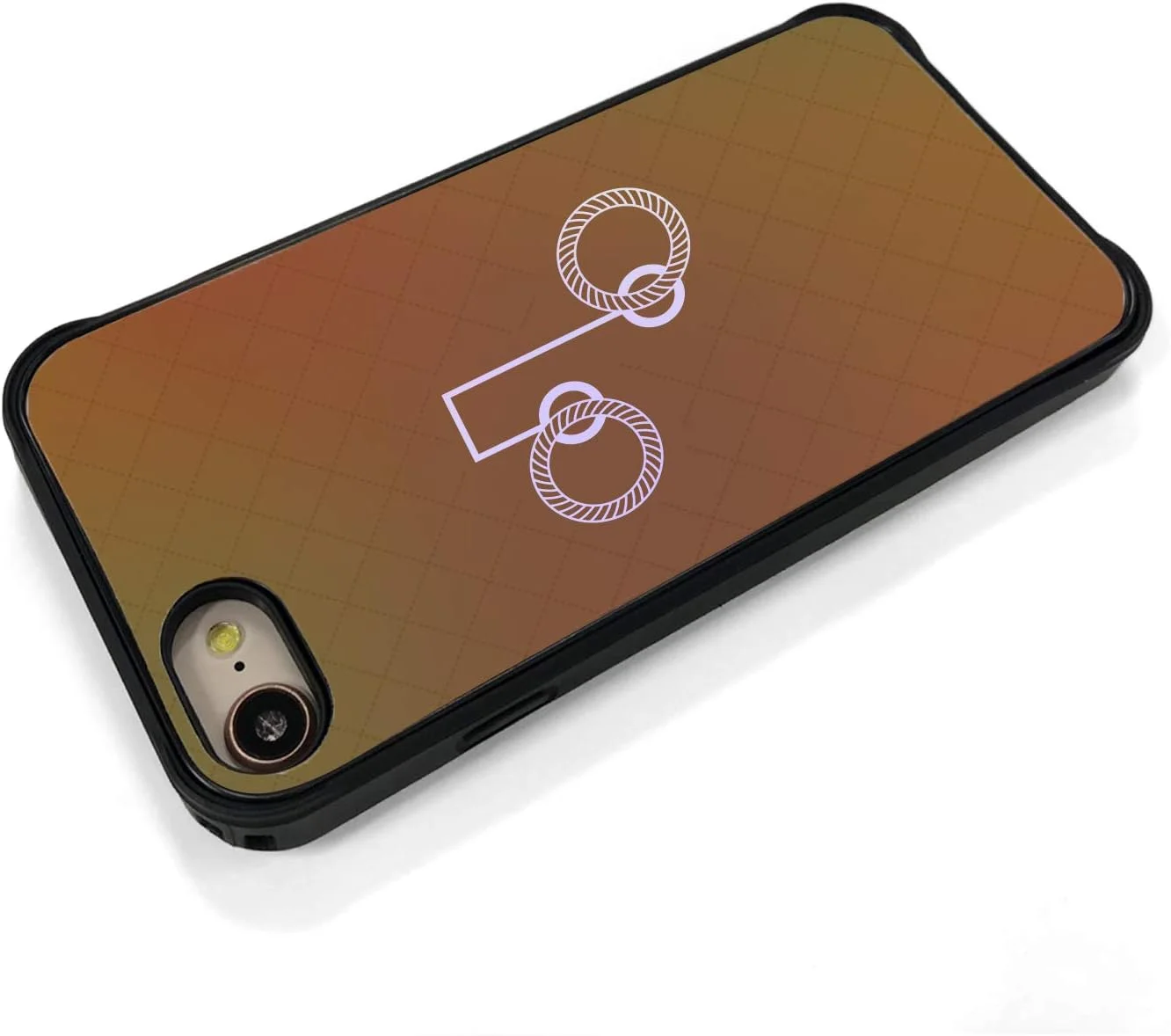 کاور گوشی آیفون SE (نسل سوم / 2022) دی‌پارکس، طرح اکلیلی، طرح طلایی، کاور سخت، هولوگرافی، 4.7 اینچ، شارژ بی‌سیم آیفون، آیفون SE (نسل دوم) / 8/7