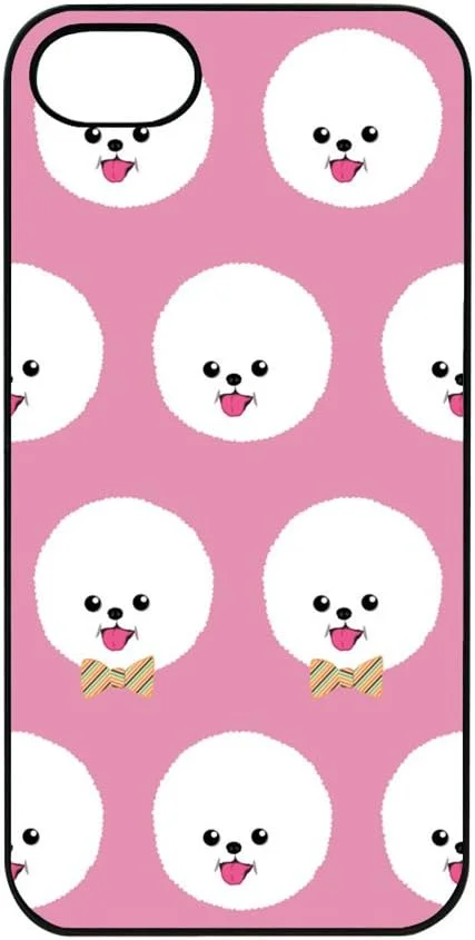 کاور مشکی Dparks مناسب برای آیفون SE 2020 / 8 / 7 با طرح سگ فانتزی Bichon Frise