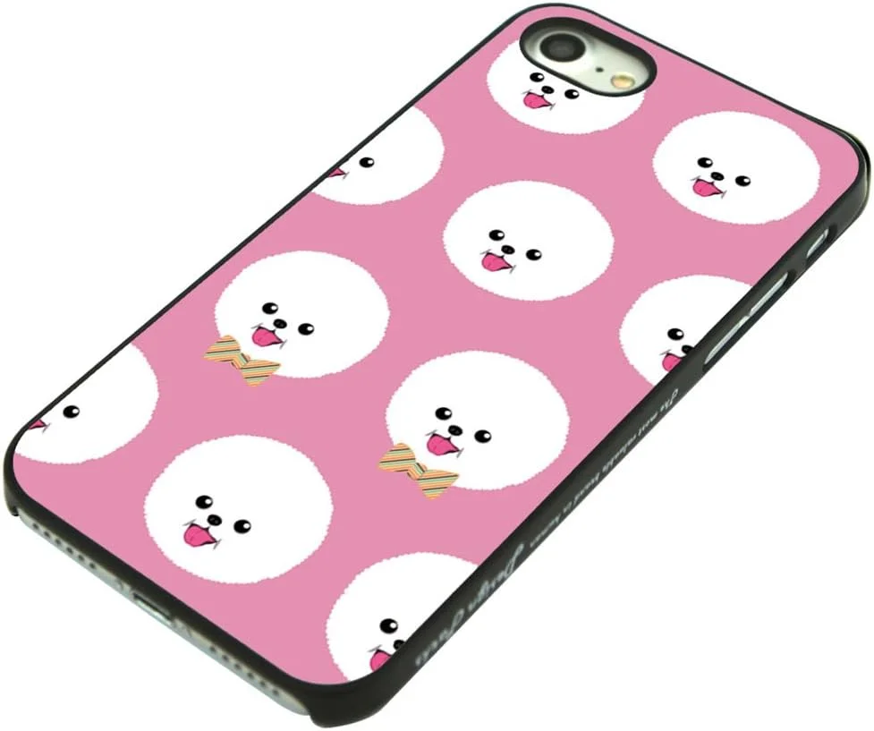 کاور مشکی Dparks مناسب برای آیفون SE 2020 / 8 / 7 با طرح سگ فانتزی Bichon Frise