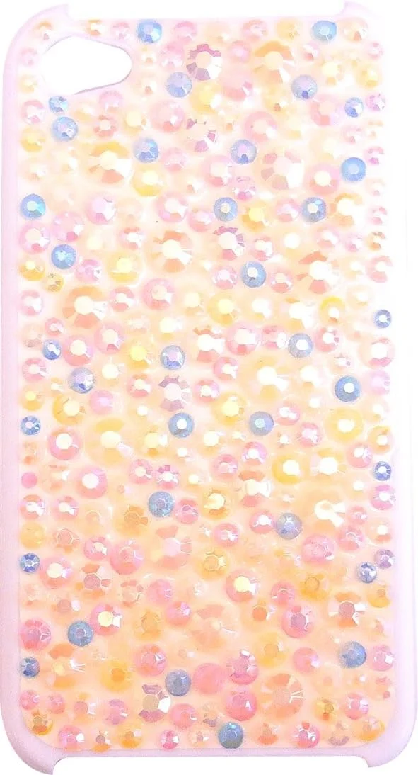 قاب الماسی برای سری آیفون، ترکیب رنگ پاستلی نارنجی (وارداتی از ژاپن)