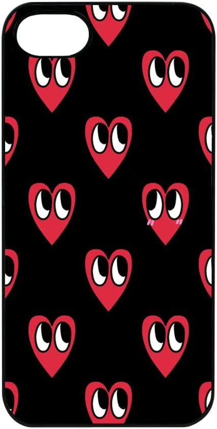 کاور مشکی طرح قلب قرمز مناسب آیفون SE / 8/7