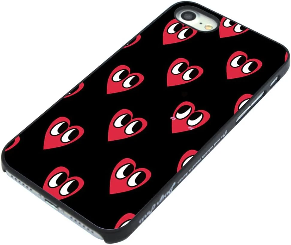 کاور مشکی طرح قلب قرمز مناسب آیفون SE / 8/7