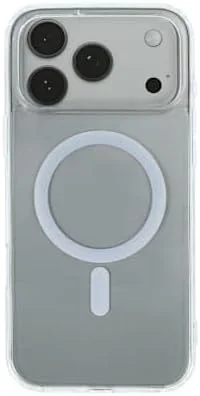 کاور شفاف برای آیفون ۱۷ پرو مکس، محافظ شفاف با حلقه مغناطیسی، استند باریک برای آیفون ۱۷ پرو مکس