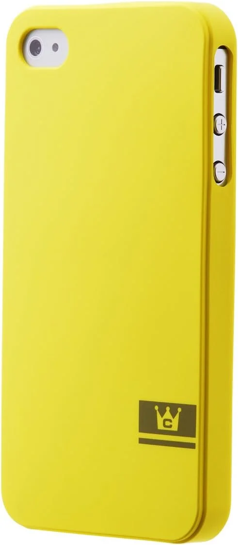 قاب مشکی برای آیفون 4/4S [مدل ژله ای برند کالیفرنیا داتز] زرد i4sje1 – Ye