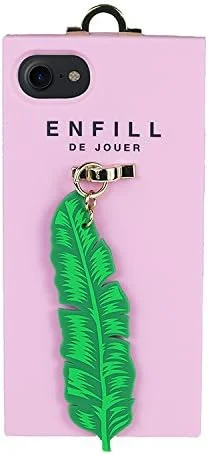 قاب سیلیکونی ENFILL با آویز طرح دار گرمسیری جذاب مناسب برای آیفون 7 صورتی OR34745 (AAT9)