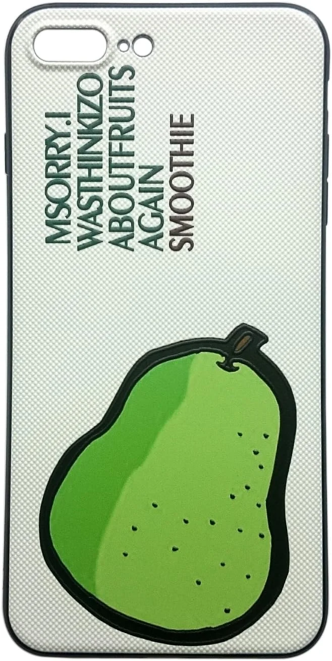 قاب محافظ نرم گوشی طرح میوه ای بامزه BlueSea 1533-002Pear، چاپ رنگی برجسته TPU با سوراخ بند برای آیفون 8 پلاس / آیفون 7 پلاس