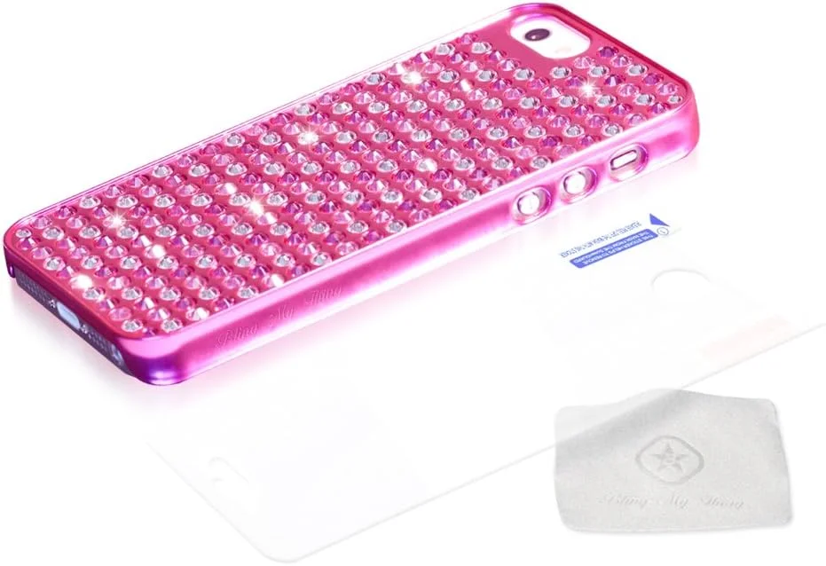 قاب فلزی سری Bling Extravaganza از Bling-My-Thing برای آیفون 5 (صورتی سه رنگ) ei5-pm-pk-pkt