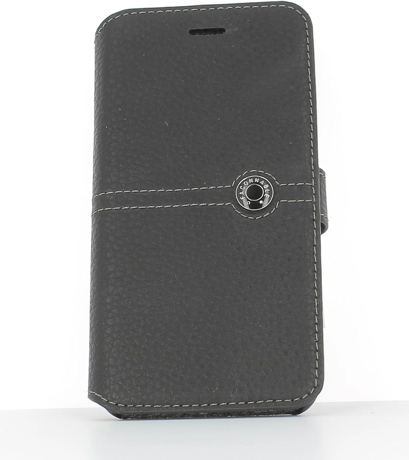 کیف Bigben Faconnable FACOBKBELIP7B مناسب برای آیفون 7، سری Collection، کیف Folio، مجموعه Sellier، مشکی