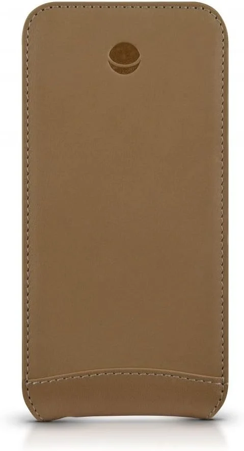 کیف چرمی کلاسیک تاشو مناسب آیفون 5 - رنگ شتری مدل 17722