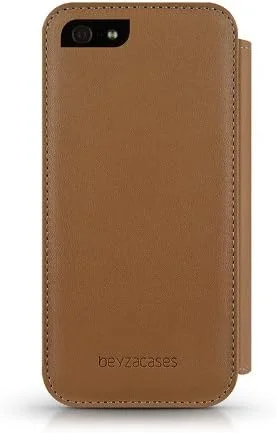 کیف چرمی کلاسیک تاشو مناسب آیفون 5 - رنگ شتری مدل 17722