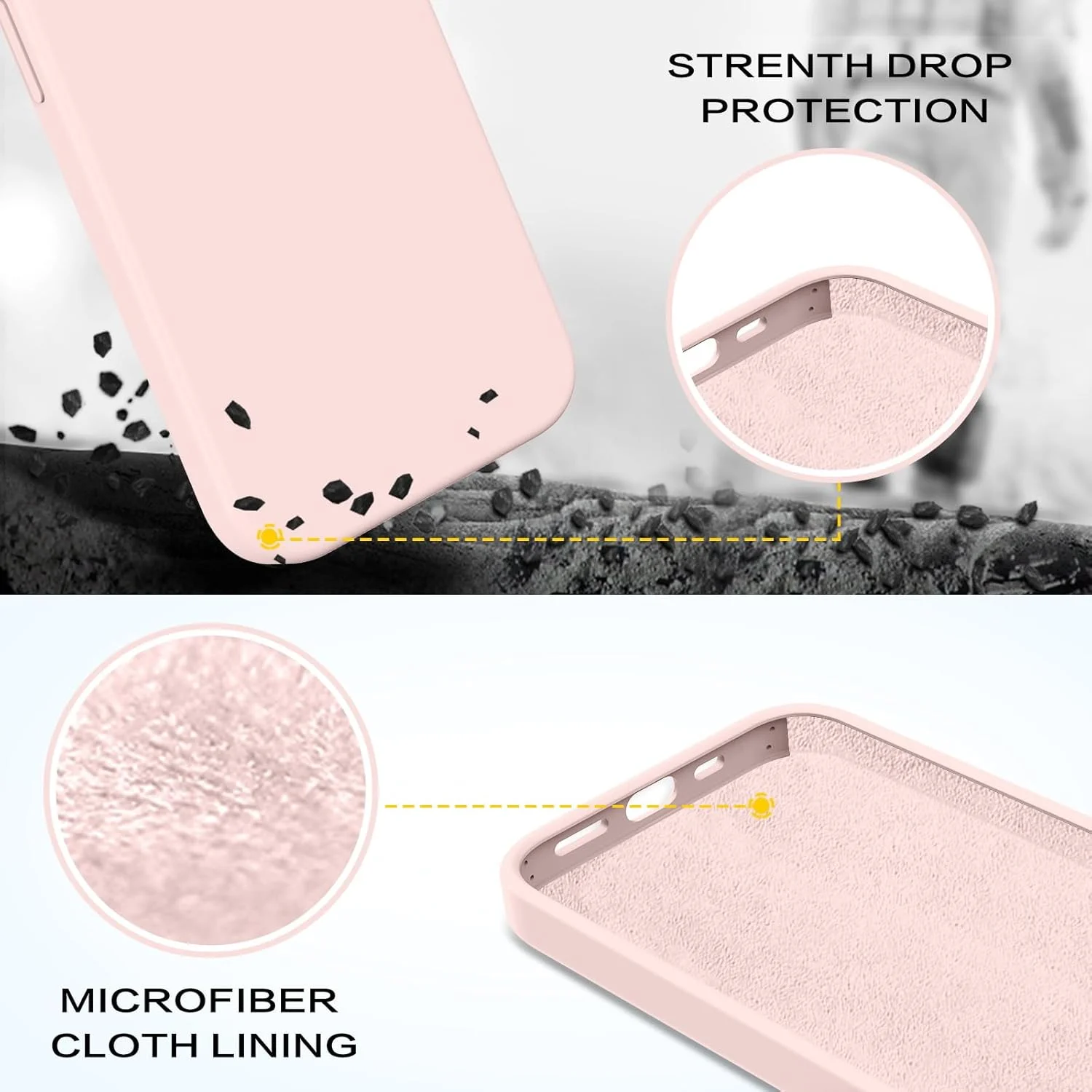 قاب گوشی BENTOBEN برای آیفون 14 پلاس، قاب محافظ گوشی آیفون 14 پلاس، مناسب برای خانم ها و آقایان، سیلیکون مایع باریک، ژل نرم لاستیکی، ضد خش، ضد ضربه، پوشش تلفن با آستر میکروفیبر برای آیفون 14 پلاس 6.7 اینچ، صورتی