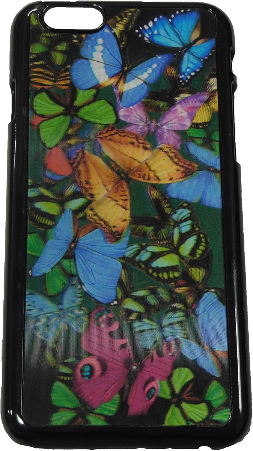 قاب پلاستیکی سه بعدی آیفون و 6S طرح پروانه