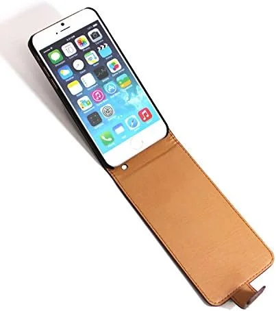 کیف چرمی جیر بازشو عمودی آیکیو-لابو مناسب آیفون 6 و 6S - قهوه ای تیره IQ – ip6sl – DBR