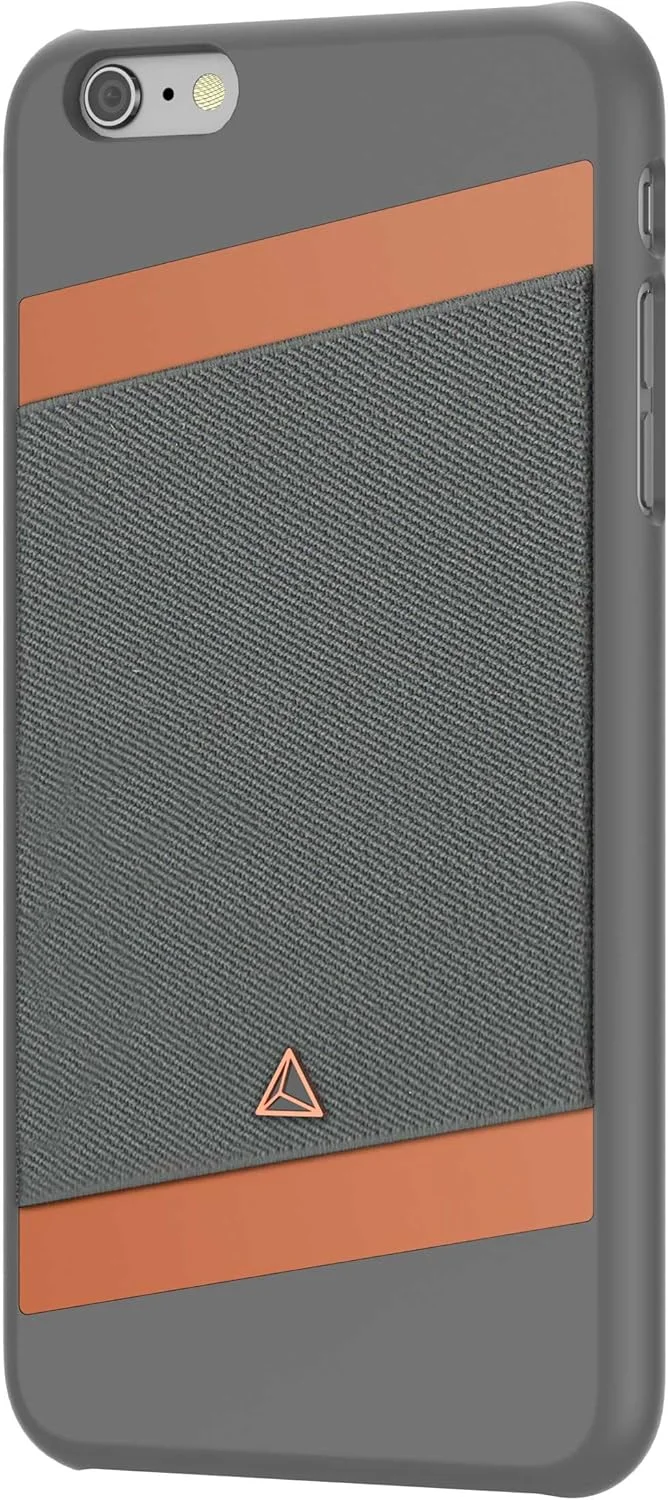 کیف پول Adonit برای آیفون 6 پلاس/6s پلاس - فوق العاده باریک و سبک با جای کارت، طراحی کلاسیک - بسته بندی خرده فروشی - خاکستری