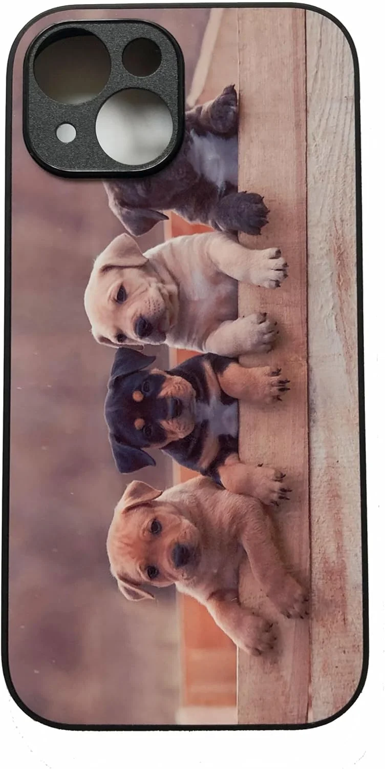 قاب اصلی گوشی آیفون 15، طرح سگ های بامزه چند رنگ