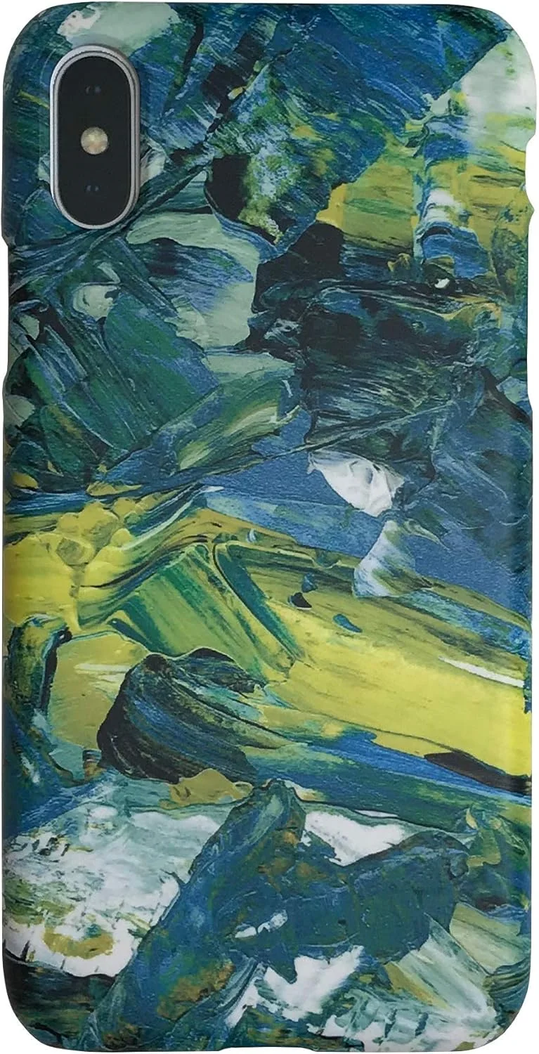 قاب سخت نقاشی روغنی TryCozy TCZOLH18B-EMD برای آیفون Xs Max زمردی (سخت)