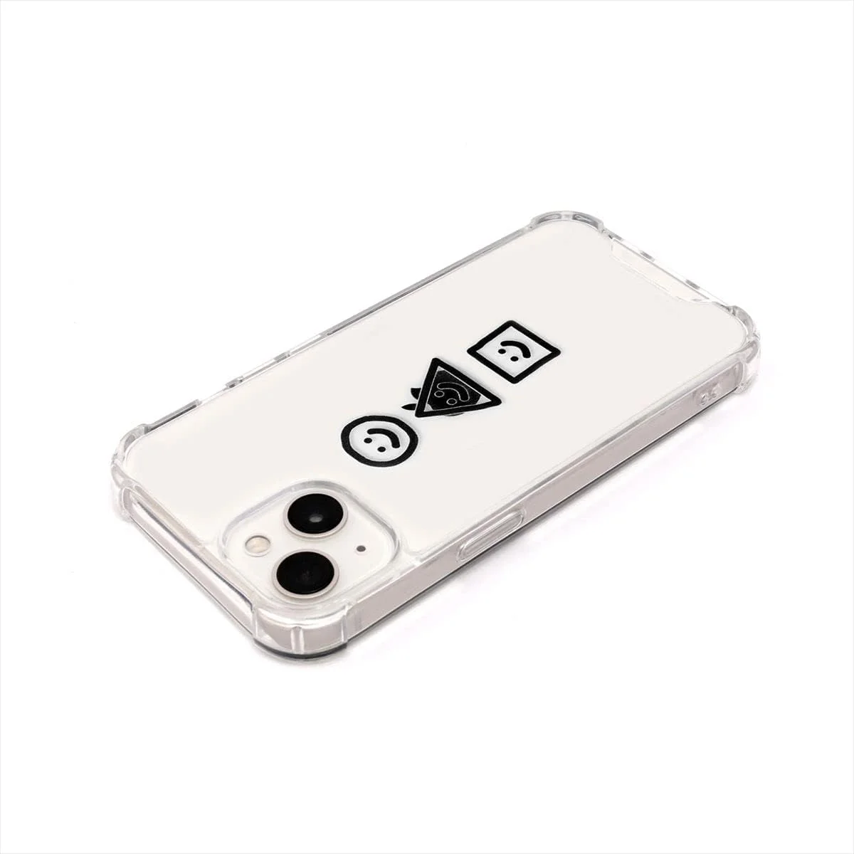 کاور پشتی آیفون 13 مدل 168260i13، کاور شفاف هایبرید، محبوب، ساده، بامزه، شخصیت های منحصر به فرد، دارای بالشتک های هوا در چهار گوشه، ضد ضربه، ضد گرد و غبار، ترموپلاستیک هایبرید با قابلیت شارژ بی سیم، شفاف