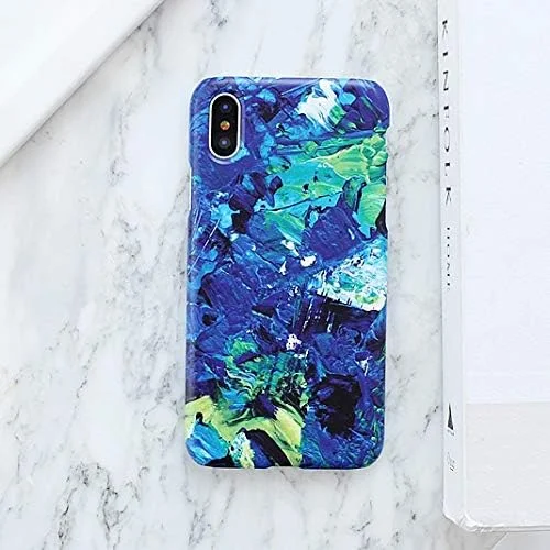 قاب سخت نقاشی روغنی TryCozy TCZOLH18B-EMD برای آیفون Xs Max زمردی (سخت)