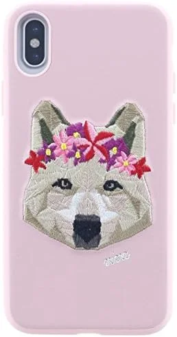 قاب گوشی آیفون X / طرح گلدوزی / مجموعه کرونا / Lupine IP8BC-MCRNWLF