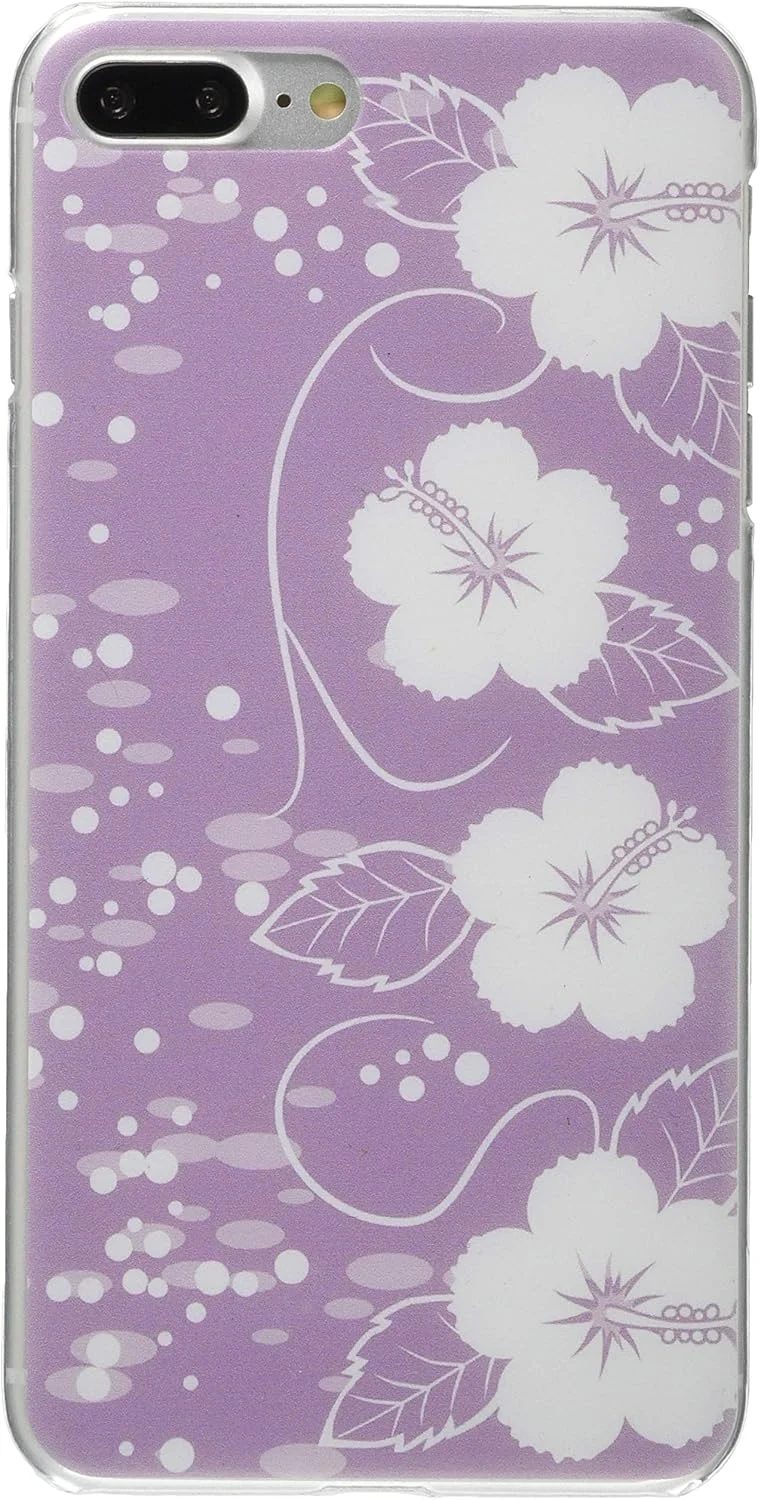 قاب گوشی آیفون 7 پلاس طرح دار شفاف مدل E (cw-1205) باریک طرح گل ختمی WN-PR464640