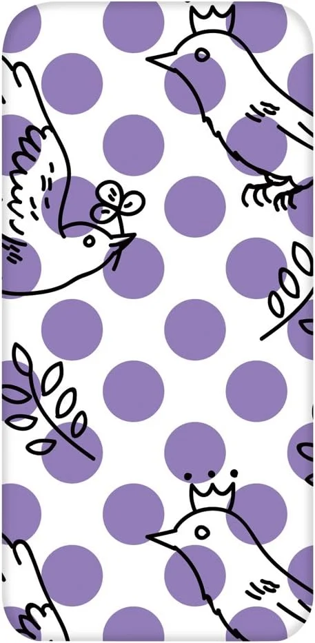 قاب گوشی آیفون 7 پلاس طرح دار سفید مدل D(cw-284) باریک و سبک طرح نقطه پرنده WN-PR464524