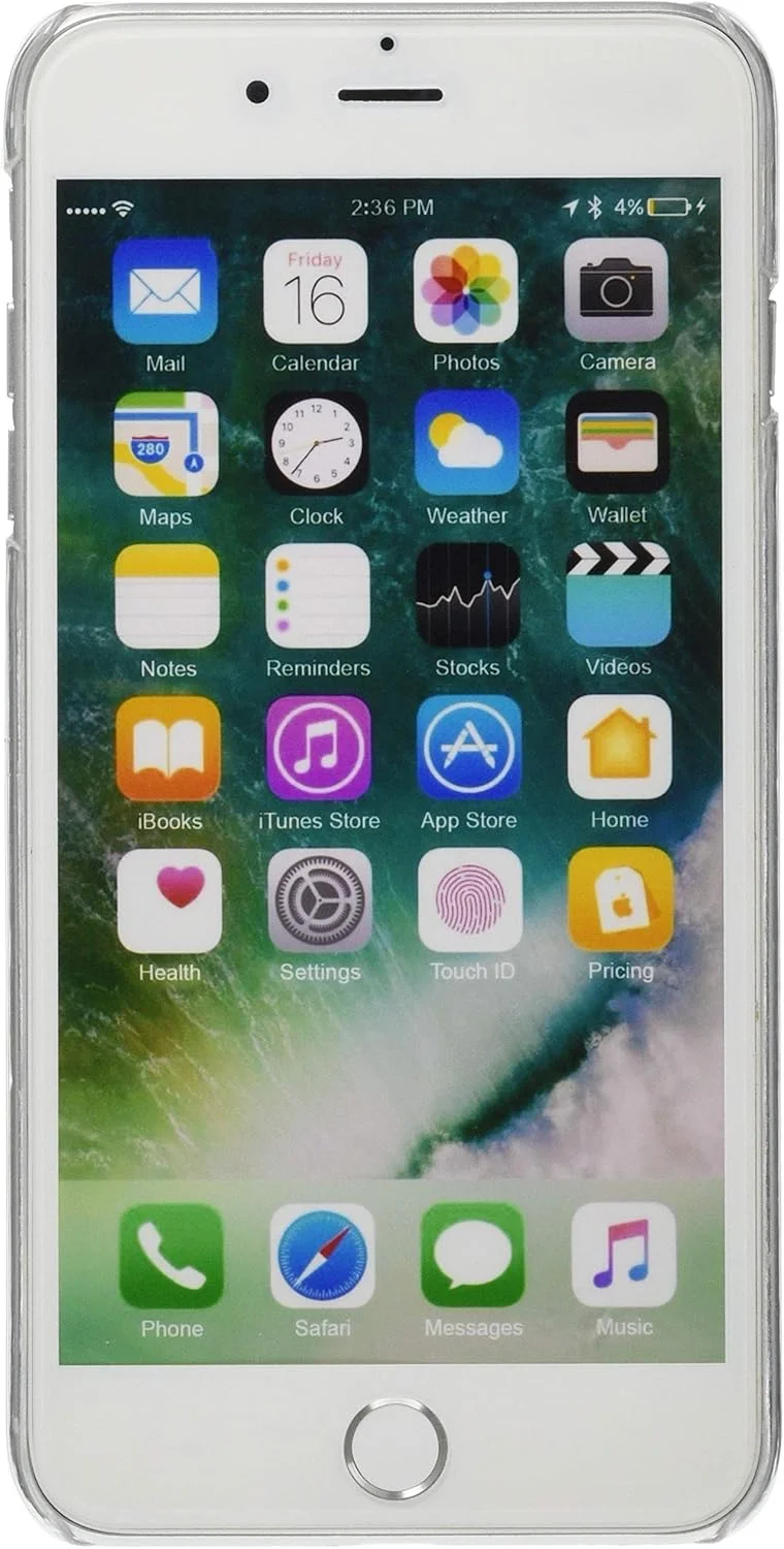 قاب گوشی آیفون 7 پلاس طرح دار شفاف مدل E (cw-1205) باریک طرح گل ختمی WN-PR464640