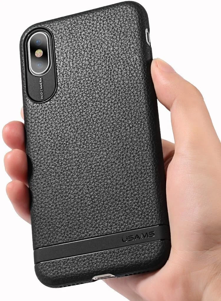 قاب گوشی موبایل یوسامز USAMS مدل Sinja Series مناسب برای آیفون X - مشکی IPXXY01
