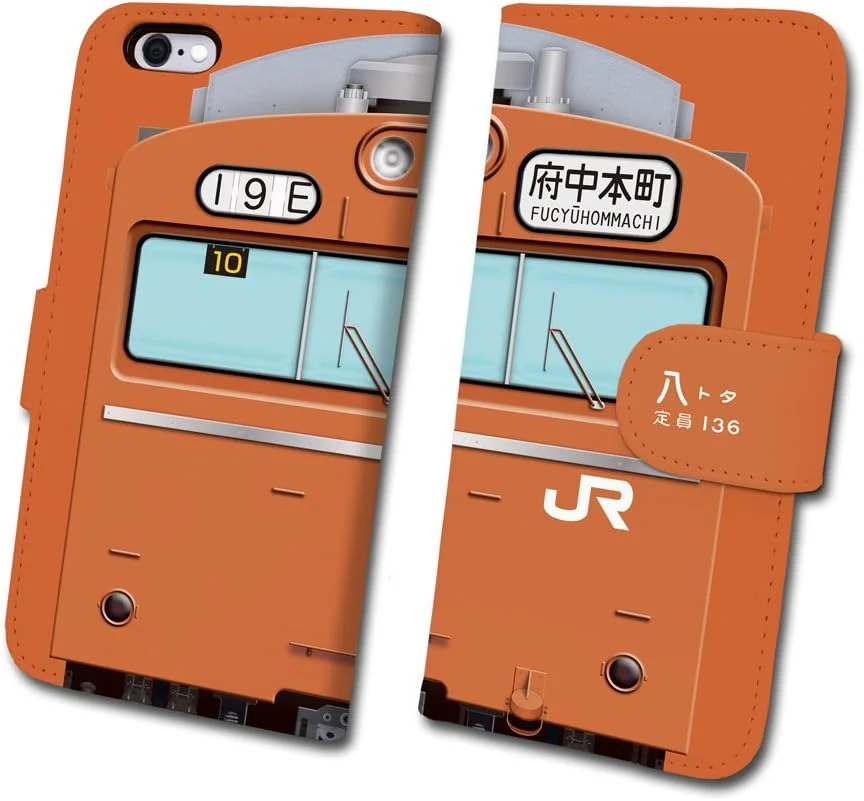 قاب گوشی هوشمند طرح راه آهن شماره 19 "سری 103 نارنجی ATC (خط موساشینو)" [مدل دفترچه ای] مناسب برای آیفون 6 پلاس/6s پلاس tc-t-019-6p