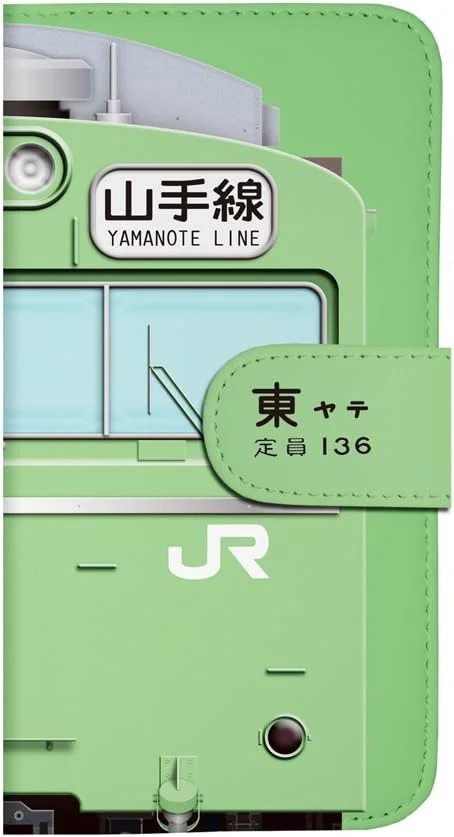 قاب گوشی هوشمند راه آهن دایبی مدل شماره 23 سری 103 واگن ATC (خط یامانوته) [مدل کتابی] دارای مجوز JR East مناسب برای آیفون 6/6s سبز