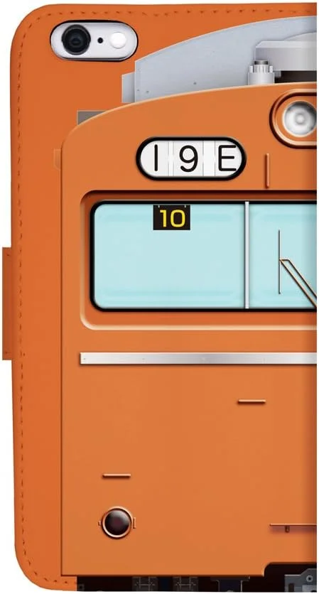 قاب گوشی هوشمند طرح راه آهن شماره 19 "سری 103 نارنجی ATC (خط موساشینو)" [مدل دفترچه ای] مناسب برای آیفون 6 پلاس/6s پلاس tc-t-019-6p