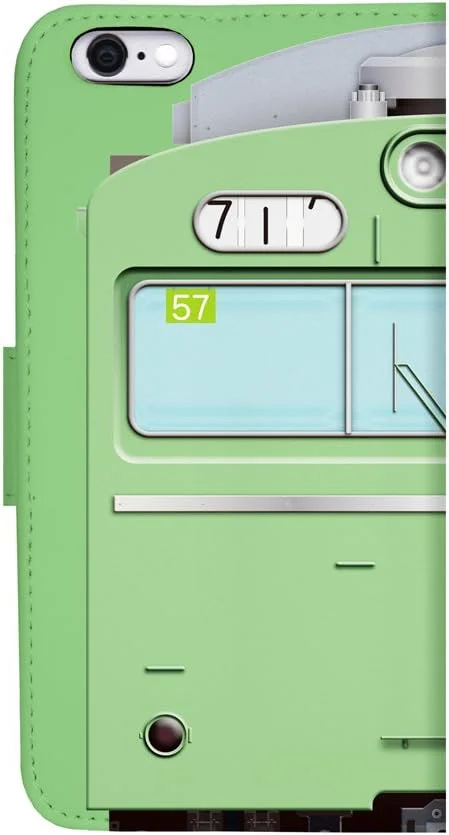 قاب گوشی هوشمند راه آهن دایبی مدل شماره 23 سری 103 واگن ATC (خط یامانوته) [مدل کتابی] دارای مجوز JR East مناسب برای آیفون 6/6s سبز