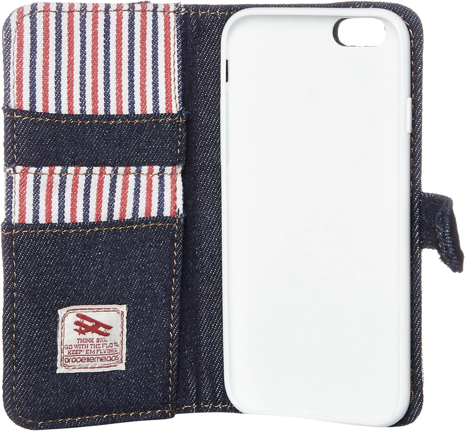 کیف گوشی هوشمند زنانه Propeller Heads 14-1496، کیف گوشی هوشمند مدل دفترچه یادداشت جین x هیکوری برای آیفون 6/6S، جین F