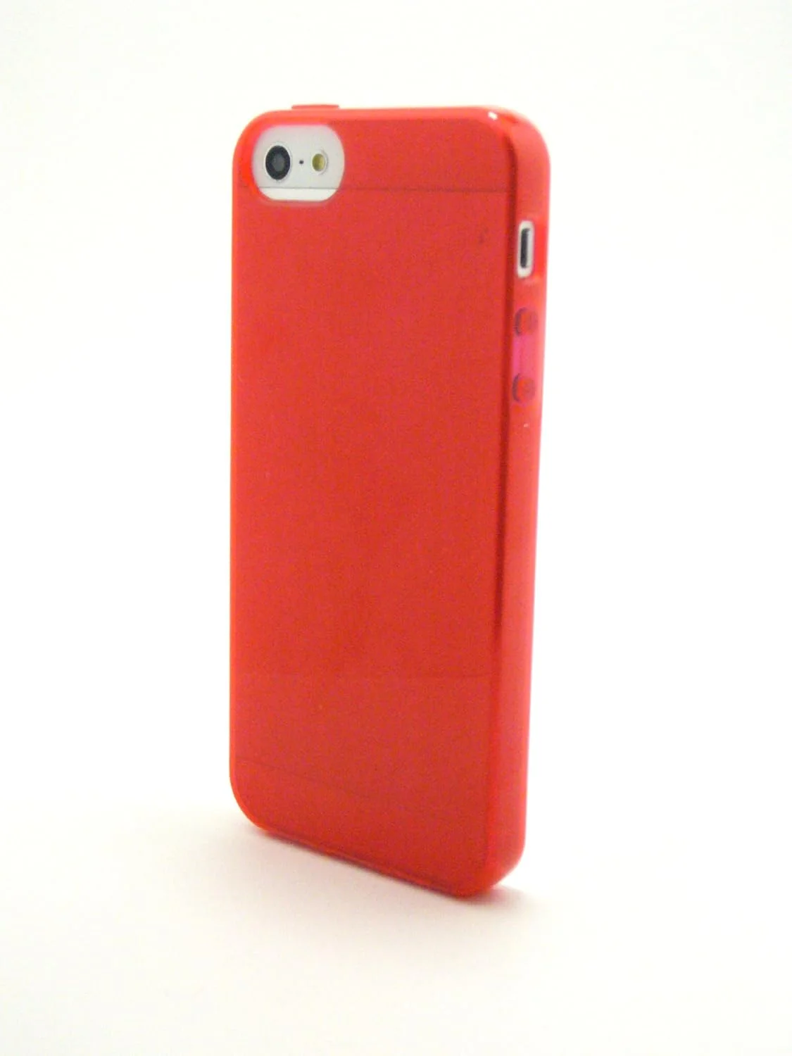 کاور نرم Goma cassion IP5TPUCS675 سازگار با آیفون 5 [پیشنهاد جدید برای صفر کردن زباله در راستای حفظ محیط زیست] قرمز شفاف
