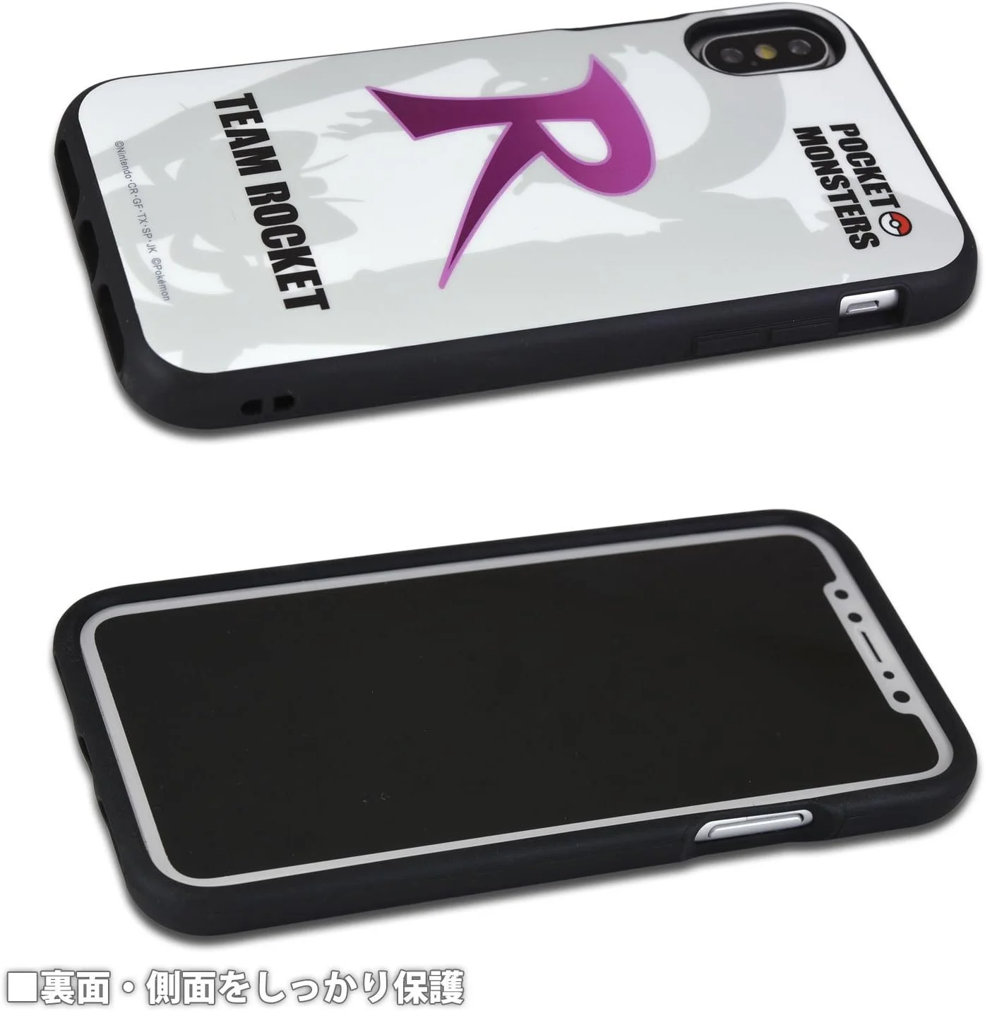 کاور گوشی آیفون X طرح تیم راکت پوکمون