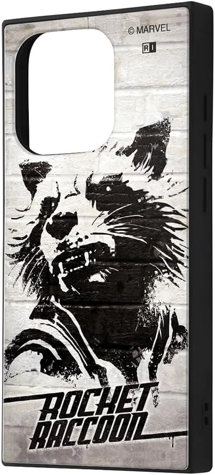 قاب آیفون 15 پرو اینگرم، قاب هایبرید مارول، قاب گوشی هوشمند، مقاوم در برابر ضربه KAKU، طرح مربع مارول راکت